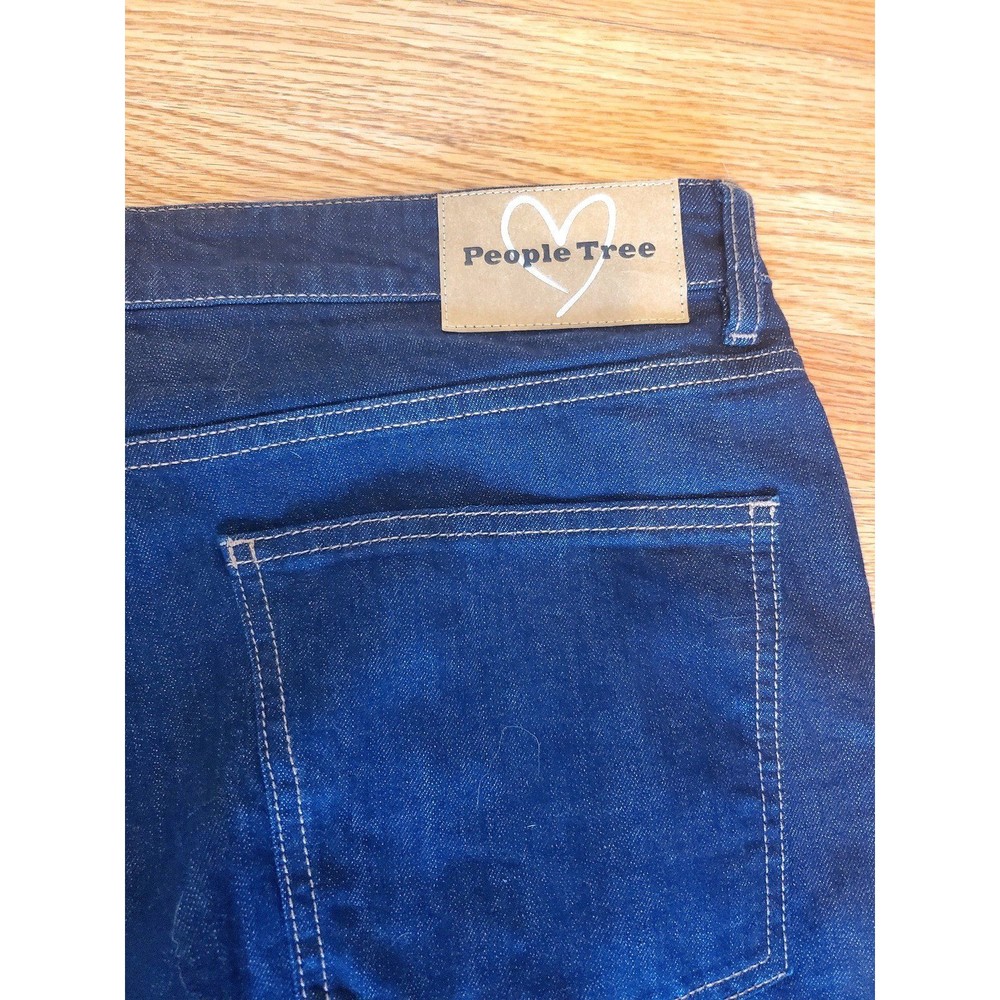 People Tree Organic Cotton Denim UK 16 US 12 - Picture 8 of 10